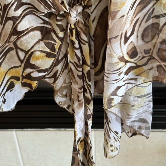 Ashley Stewart Wrap Tie Blouse chiffon  - Plus Size 20 - Picture 5 of 6